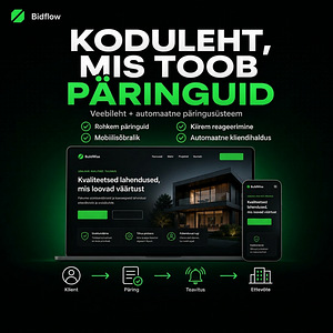 Koduleht + automaatne kliendihaldus ettevõttetele (1 foto / 1)