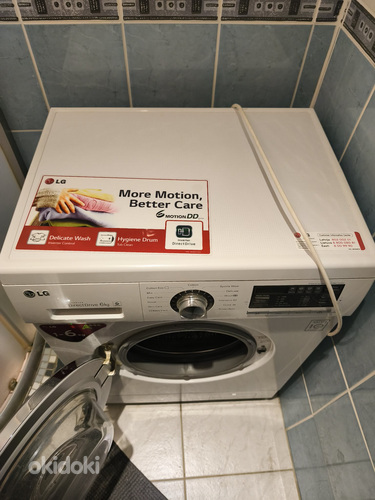 Lg inverter mootoriga vähekasutatud pesumasin