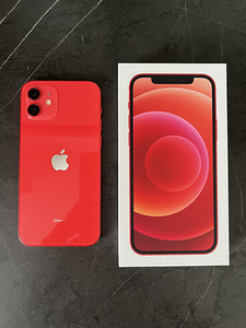 iPhone 12, Red, 128GB + 2 ümbrist (1 foto / 3)