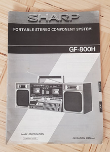 SHARP GF-800 H (D) Stereo Cassette Recorder Japan (5 фото из 6)