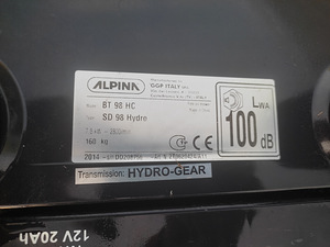 Murutraktor Alpina BT 98 HC SD 98 HYDRO (3 foto / 10)