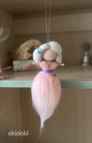 Лесная фея, кукла  из шерсти, ручная работа, 17 см