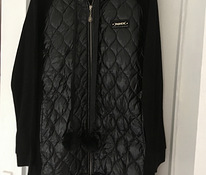 Новое флисовое пальто с капюшоном, размер 44-46