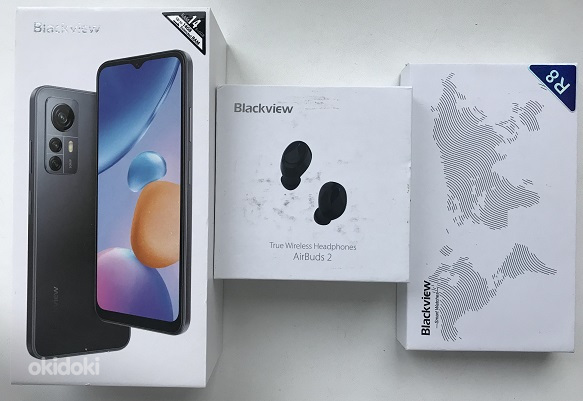 Blackview A85, AirBuds 2 TWS Bluetooth 5, R8 Smart Watch