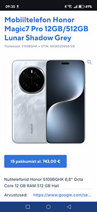 Honor Magic 7 Pro , 12-512GB (1 foto / 2)