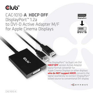 DisplayPort to Dual Link DVI-D aktiivne adapter Club3d (2 foto / 2)