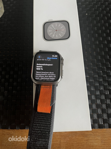 Apple watch 8 45 мм серебристый (фото #3)