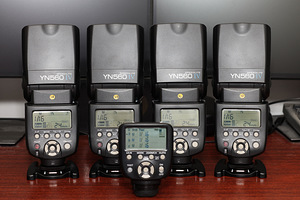 Yongnuo YN560 IV (4 pcs) + Transmitter YN560-TXII for Canon (1 foto / 5)