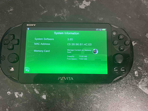 Ps vita slim (2000) + ümbris +8gb (3 foto / 6)