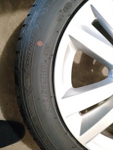 Peugeot оригинальные диски 16'' 5X108 + шины (4 фото из 6)