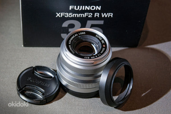 Объектив Fujifilm Fujinon XF 35mm f/2 R WR, серебристый (фото #3)