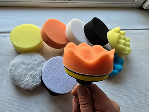 Poleerimispadjad 8cm komplekt 9tk akutrelli jaoks (1 foto / 3)