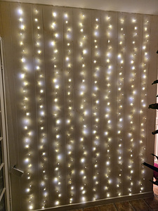 LED jõuluvalgus kardin 6x3m 600 pirnid USB (1 foto / 2)