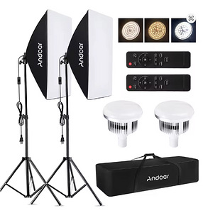 Stuudiovalgustuskomplekt (2x SOFTBOX + LUXCEO Q508A) (1 foto / 5)
