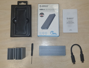 ORICO 20Gbps M.2 NVMe SSD Enclosure Adapter,USB3.2 Gen2 (4 foto / 9)