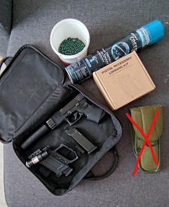 Clock 23 airsoft püstol koos modifikatsioonidega (1 foto / 4)