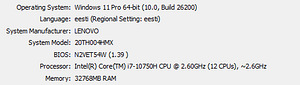 Lenovo P1 Gen 3 (i7, Quadro T2000, 1TB+512GB) + external GPU (1 foto / 2)