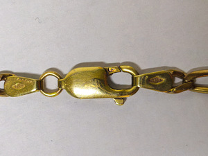 Kuld meesterahva kaelakett Figaro (Cartier kudum) – 60 cm (2 foto / 7)