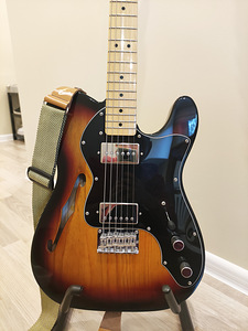Uuendatud Fender Squier Vintage 72 Telecaster Thinline