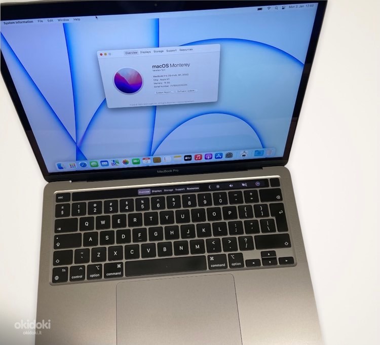 MacBook Pro 13″ 2020 — M1 / 16GB / 256GB SSD (nuotrauka #2)
