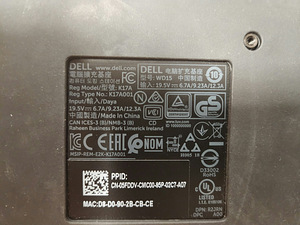 DELL K17A001 - WD15 DOCKING STATION K17 K17 USB-C (2 foto / 2)