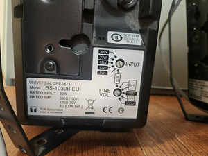 Внутренние и внешние колонки TOA ELECTRONICS BS-1030B (3 фото из 3)