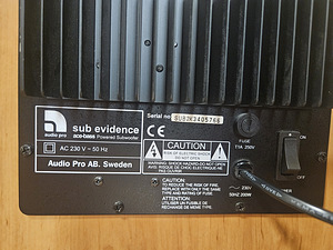 Audio Pro Evidence Sub (5 foto / 5)