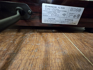 Pioneer PL-505 fully automatic direct drive turntable (5 foto / 5)