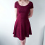Красное трикотажное платье с пайетками, XS/S (фото #1)