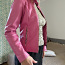 Кожаная розовая кожаная куртка высокого качества, кожаная ку (фото #3)