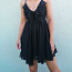 Черное красивое воздушное женственное торжественное платье, (фото #1)