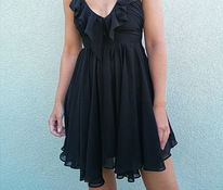 Черное красивое воздушное женственное торжественное платье,