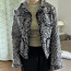Новый шерстяной твидовый пиджак, жакет, черно-белый, L (фото #1)