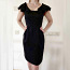 Naturaalsest siidist must pidulik kleit, siidkleit, S (foto #1)