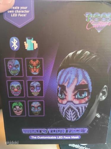 Neon Culture/ Shining mask/ Haloween mask/ LED/ programmable (фото #1)