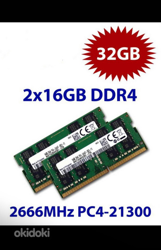 2x16GB DDR4-2666 SODIMM память для ноутбука
