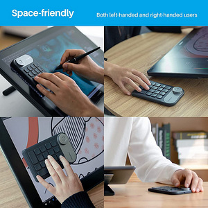 Huion MINI KeyDial KD100 juhtmevaba klaviatuur /graafikalaud (3 foto / 5)