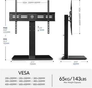 FITUEYES Universaalne TV alus (50–85”) /VESA (7 foto / 7)