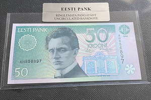 50 krooni - ringlemata pangatäht, UNC (1 foto / 2)