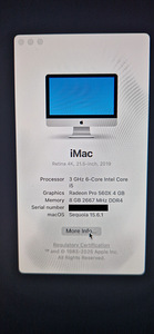 iMAC 2019 21,5" Retina 4k (1 foto / 1)