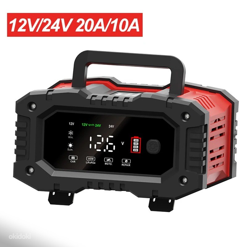 Зарядное устройство аккумуляторов 12V/20A 24V/10A - Kohtla-Järve, Ida ...