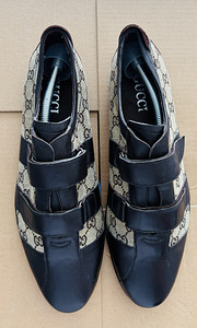 Кроссовки Gucci коричневые с монограммой GG 43 (1 фото из 3)