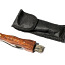 Нож с деревянной ручкой и поясной сумкой, доставка бесплат (фото #2)