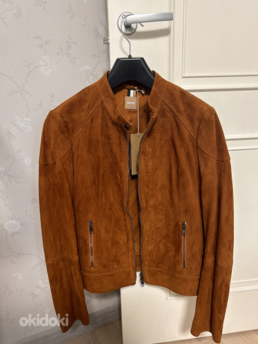 Новая куртка Boss Casual, с бирками, 100% кожа (фото #1)