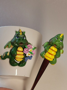 Komplekt: tass lusikaga "Draakon" (3 foto / 8)
