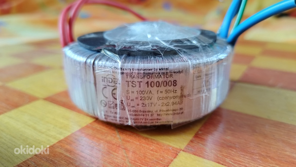 Тороидальный трансформатор 100VA, 2*17V, 2*2.94A, 97*40mm, 1 (фото #1)