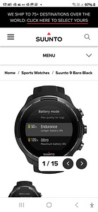 SUUNTO 9 BARO SPORDIKELL (1 foto / 1)