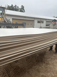 Lamineeritud valge 10mm MDF plaadid 2.07x2.8m, 294tk (2 foto / 4)