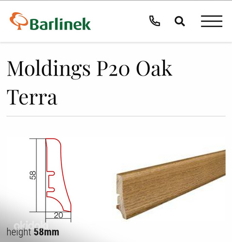 Плинтуса Barlinek Oak Tera