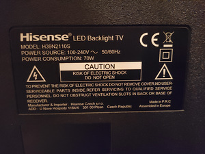Hisense telekas 39 tolli full HD (2 foto / 2)